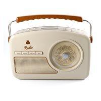 gpo rydell vintage dab radio in cream