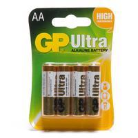 Gp Batteries Ultra Alkaline AA 4 Pack, Assorted