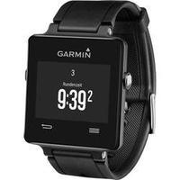 GPS heart rate monitor watch with chest strap Garmin vivoactive Bluetooth Black
