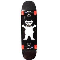 Grizzly Fiend Club Cruiser Custom Complete Skateboard Black/Red