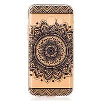 Gradient color Mandala Flower Pattern TPU Soft Phone Back Cover Case for Samsung A3(2017) A5(2017) A7(2017)