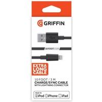 Griffin GC41317 Charge/Sync Cable with Lightning Connector 3M (10ft) Black