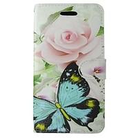 green butterfly painted pu phone case for huawei p8 litep8