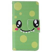 Green Smile Painted PU Phone Case for Sony Xperia Z5 Compact/Z5