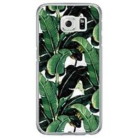 Green Leaf Tile Pattern Soft Ultra-thin TPU Back Cover For Samsung GalaxyS7 edge/S7/S6 edge/S6 edge plus/S6/S5/S4