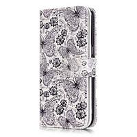 Group Butterflies Pattern Nine Cards Embossed PU Leather Material Phone Case for Galaxy S3/S4/S5/S6/S6 edge/S7/S7 edge