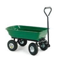 Green and Black Dumping Cart - 125 Litre