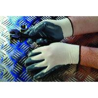 grey nitrile coated nylon glove ginn9