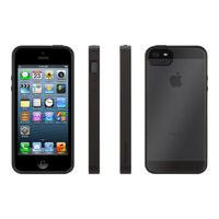 Griffin Reveal - Back cover for mobile phone - silicone, polycarbonate - black - for Apple iPhone 5, 5s