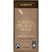 Green & Blacks Milk Choc with Chopped Almond 100g