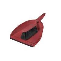 Greener Cleaner Dustpan & Brush Red 1unit