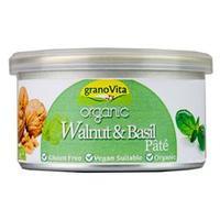 granovita organic walnut basil pate 125g