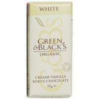 green blacks white chocolate bar 35g