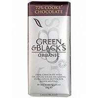 green blacks organic dark cooking chocolate 150g