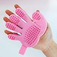 Grooming Brush Pet Grooming Supplies Waterproof Portable Pink
