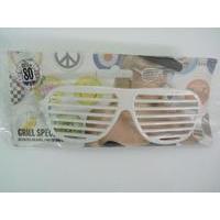 Grill Specs, Pink & White Assorted 80S Fancy Dress Party Prop Accessory Smiffys