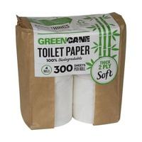 GREENCANE PAPER Toilet Paper - 300 Sheet Per Roll 2ply (4rolls)