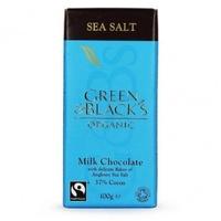 Green & Blacks Milk Sea Salt Chocolate 100g (15 x 100g)