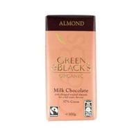 green blacks milk choc with chopped almond 100g 15 x 100g