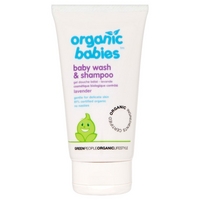 green people organic babies baby wash shampoo lavender 150ml