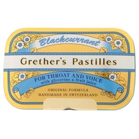 grethers pastilles blackcurrant 110g