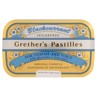 Grether\'s Pastilles Blackcurrant Sugarfree - 440g