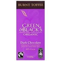 Green & Blacks Org Dark Burnt Toffee 100g (15 x 100g)
