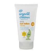 green people organic sun lotion for children spf30