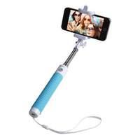 Groov-e Wireless Selfie Stick With Built-in Bluetooth Remote Shutter [blue] /phone