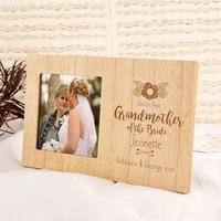Grandmother of the Bride Personalised Photo Frame