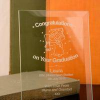 Graduation Glass Plaque :Female