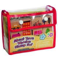 great gizmos meadow kids around town wooden stamps