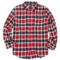 Grizzly Outfield Woven Longsleeve Shirt - Red