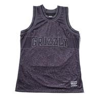 grizzly trippy trail jersey black