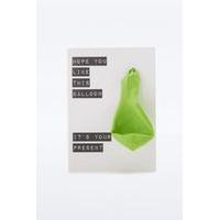 green balloon card assorted