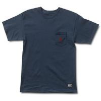Grizzly OG Bear Embroidered Pocket T-Shirt - Navy