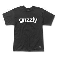 grizzly lowercase logo t shirt black