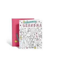 Grandma Colour in Birthday Card