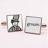 Groom Picture Cufflinks