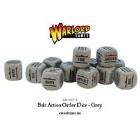Grey Pack Of 12 Bolt Action Orders Dice
