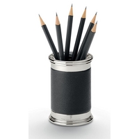 Graf von Faber-Castell Black Grained Leather Pen Holder