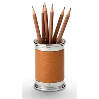 Graf von Faber-Castell Brown Grained Leather Pen Holder
