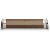 Graf von Faber-Castell Desk Accessories Brown Alder Wood Pen Tray with Heavyweight Metal Ends
