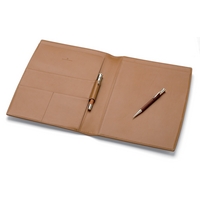 Graf von Faber-Castell Leather Accessories Brown Grained A4 Writing Case