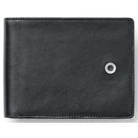Graf von Faber-Castell Leather Accessories Black Smooth Wallet with Flap in Landscape Format