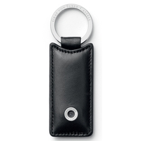 Graf von Faber-Castell Leather Accessories Black Smooth Rectangular Key Ring