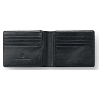 Graf von Faber-Castell Leather Accessories Black Smooth Credit Card Wallet in Landscape Format