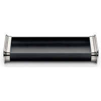 graf von faber castell black grained leather pen tray