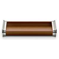 Graf von Faber-Castell Brown Grained Leather Pen Tray