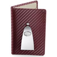 Grants of Dalvey Continental Credit Card & Money Clip Burgundy